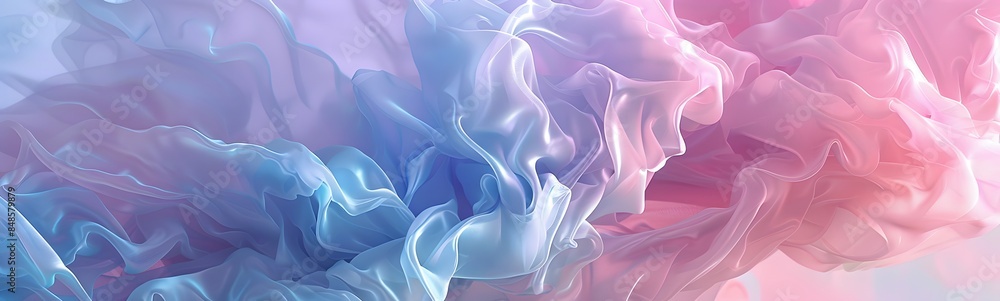 Obraz premium Abstract light effect texture blue pink purple wallpaper 3D rendering. 