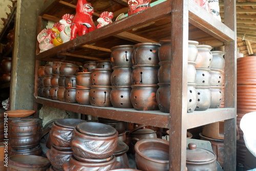 Pottery handicrafts from village communities in Central Java, Indonesia photo