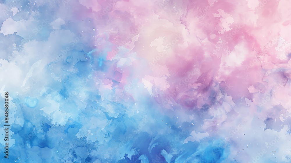 Obraz premium Abstract Watercolor Sky with Pastel Hues