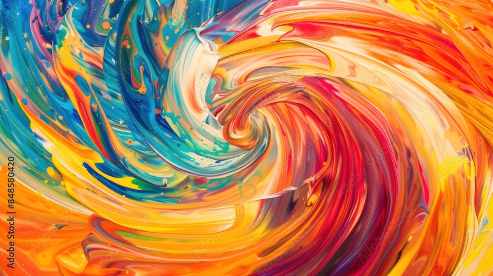 Abstract Swirling Paint Texture Abstract Swirling Paint Texture