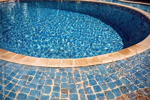 Swimming pool, water ripples in summer leisure activity © Kheng Guan Toh