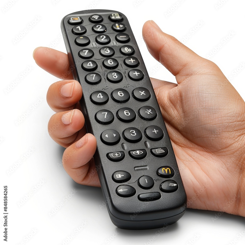 Remote control for TV isolated on white background. Entertainment and technology concept. Remote control for TV isolated on white background. Entertainment and technology concept.