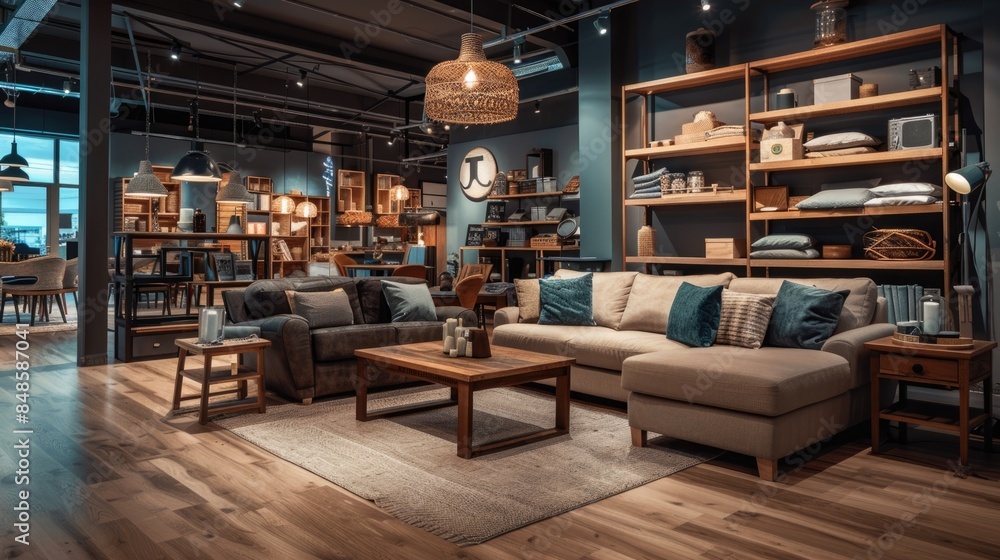 Furniture store background Furniture store background
