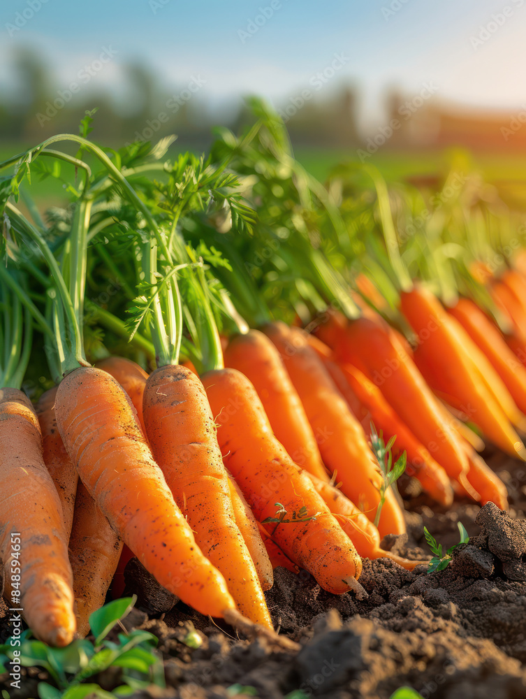 Fresh Organic Carrots in a Sunlit Garden Perfectly Harvested, Vibrant Orange Carrots with Green Tops Farm to Table Produce for a Healthier Lifestyle Fresh Organic Carrots in a Sunlit Garden Perfectly Harvested, Vibrant Orange Carrots with Green Tops Farm to Table Produce for a Healthier Lifestyle