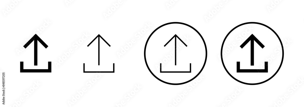 Upload icon vector isolated on white background. Upload sign icon. Upload button. Load symbol. Upload icon vector isolated on white background. Upload sign icon. Upload button. Load symbol.