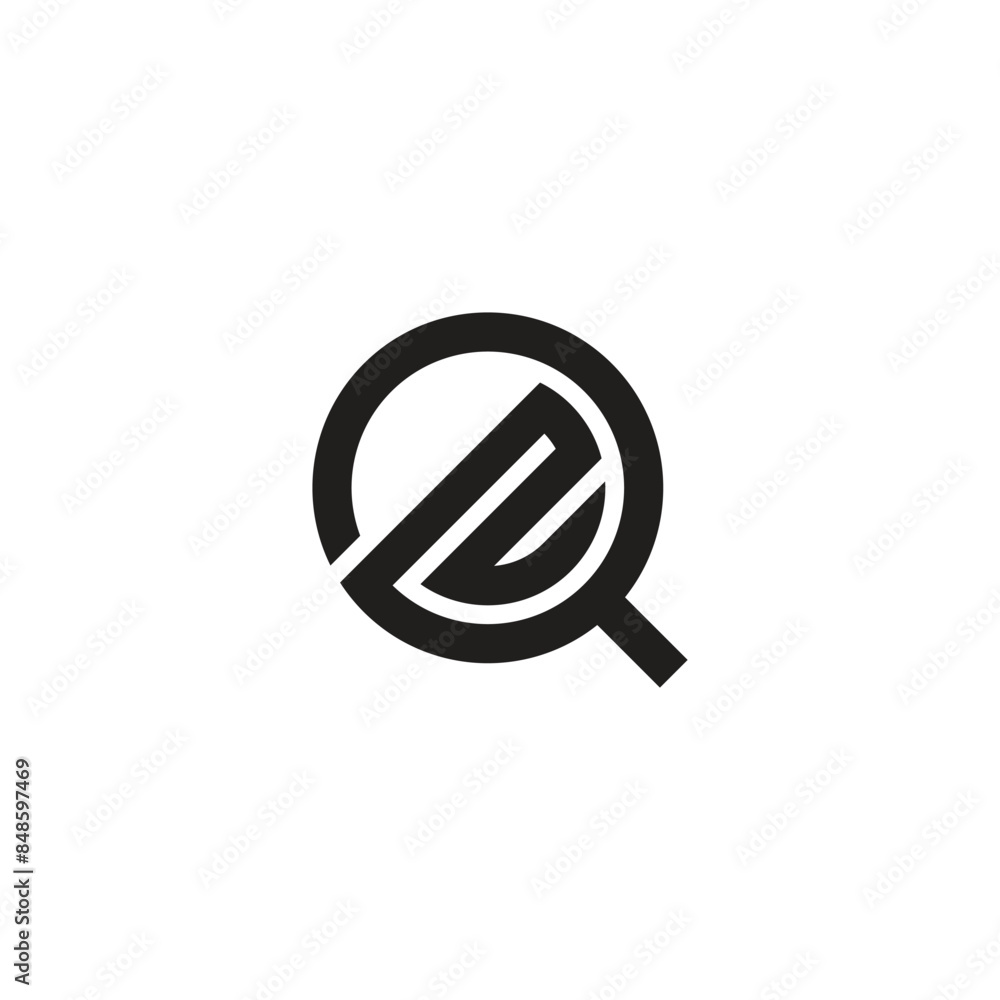 Alphabet letters Initials Monogram logo QZ, ZQ, Z and Q Alphabet letters Initials Monogram logo QZ, ZQ, Z and Q