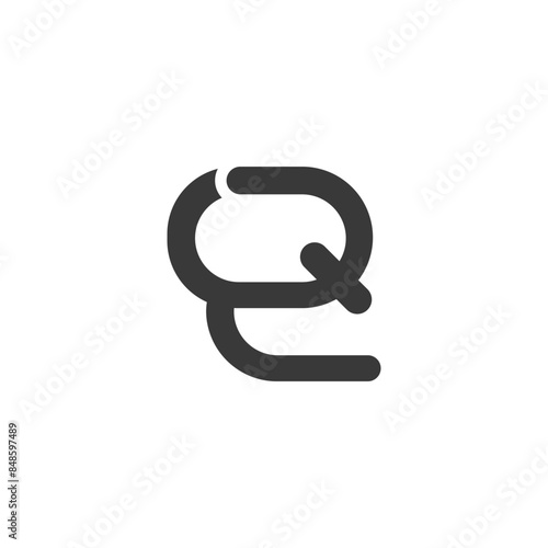 Alphabet letters Initials Monogram logo QZ, ZQ, Z and Q