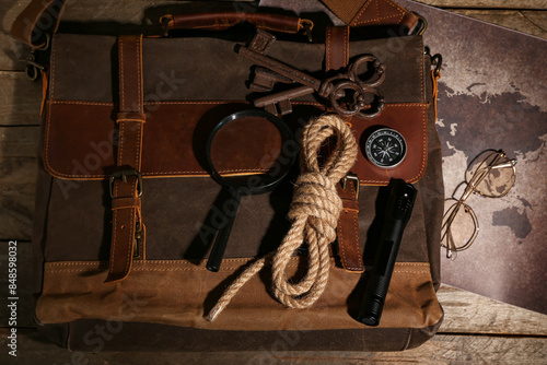 Bag with travel equipment, ...