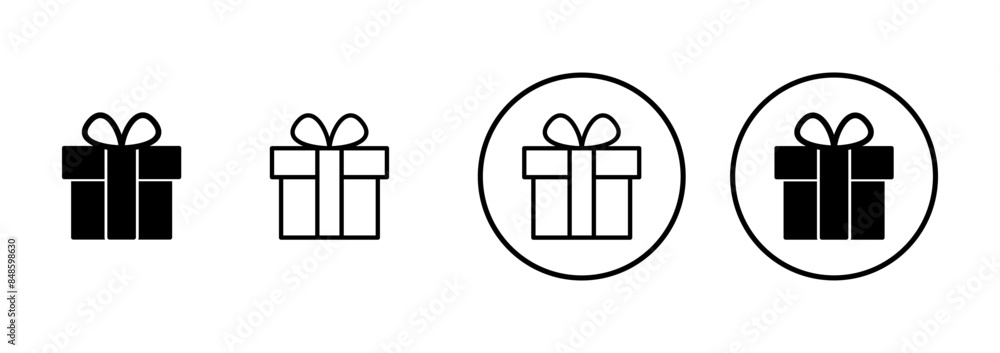 Gift icon vector isolated on white background. gift vector icon. birthday gift Gift icon vector isolated on white background. gift vector icon. birthday gift