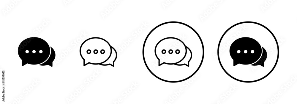 Chat icon vector isolated on white background. Chat vector icon. Speech bubble. message. contact us Chat icon vector isolated on white background. Chat vector icon. Speech bubble. message. contact us