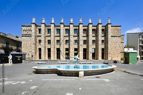 Post Office in Ragusa, Sicily, Italy