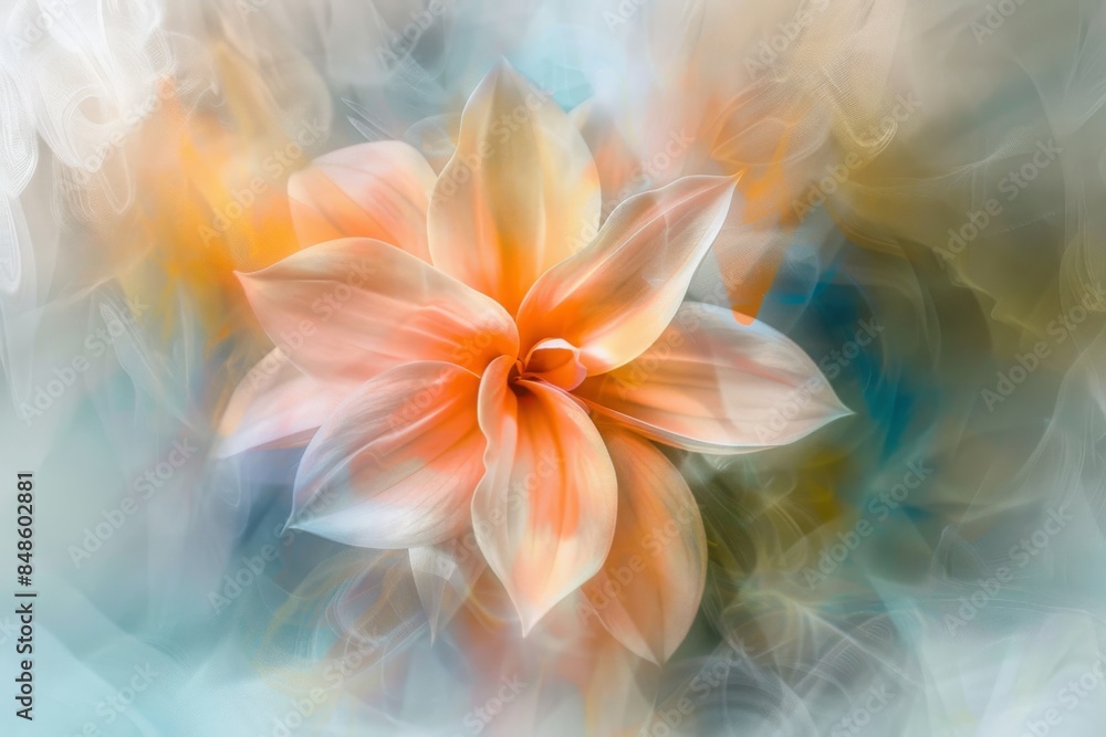 Artistic flower image with soft pastel shades. Artistic flower image with soft pastel shades.