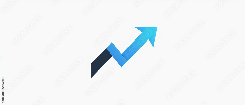 business graph and chart in blue, symbolizing success and economic growth business graph and chart in blue, symbolizing success and economic growth