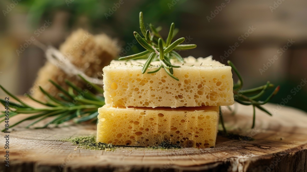 Natural sponges and rosemary blend Natural sponges and rosemary blend