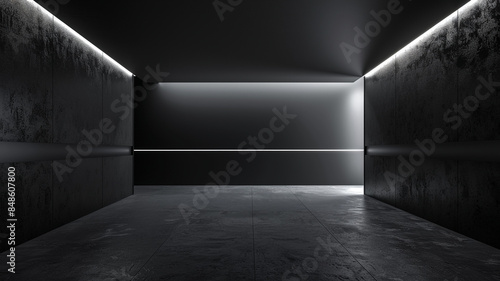 Black and Sleek Contemporary Gallery Design