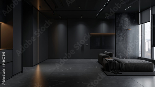 Contemporary Background in Sleek Black Gallery