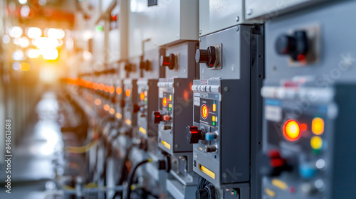 modern circuit breakers for electricity management at power station  © Ali