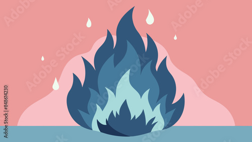 Fiery flames illuminate the darkness. Blazing fire against a dark backdrop. Flames flicker against a dark backdrop.