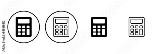 Calculator icon set. Accounting calculator icon. calculator vector