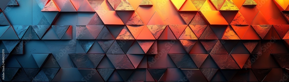 Abstract background with colorful triangle pattern. Abstract background with colorful triangle pattern.
