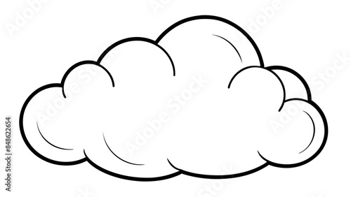 Weather app icon, cloud on the background. Weather app symbol representing a weather-related feature or application.