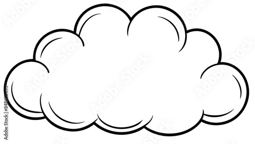 Weather app icon, cloud on the background. Weather app symbol representing a weather-related feature or application.