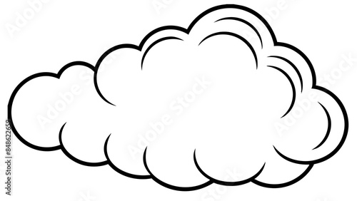 Weather app icon, cloud on the background. Weather app symbol representing a weather-related feature or application.