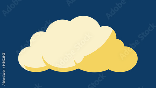 Weather app icon, cloud on the background. Weather app symbol representing a weather-related feature or application.