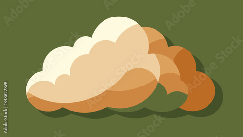 Cloud graphic on the background, Minimalistic cloud shape on the background representing a weather-related feature or application.