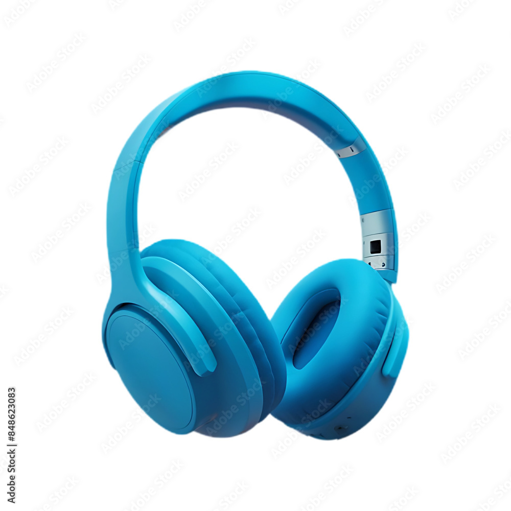 Modern headphone isolated on a transparent background by AI generative. Modern headphone isolated on a transparent background by AI generative.