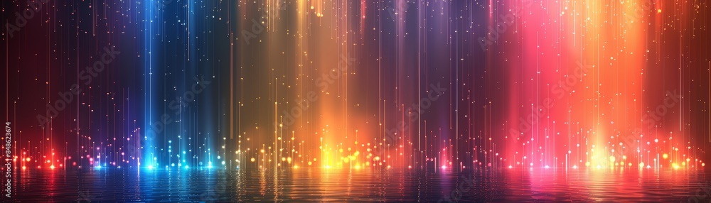Abstract background with vibrant colorful streaks of light. Abstract background with vibrant colorful streaks of light.
