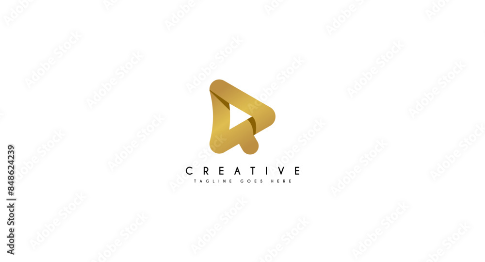 Initial letter R for reels play logo design vector illustration. Initial letter R for reels play logo design vector illustration.