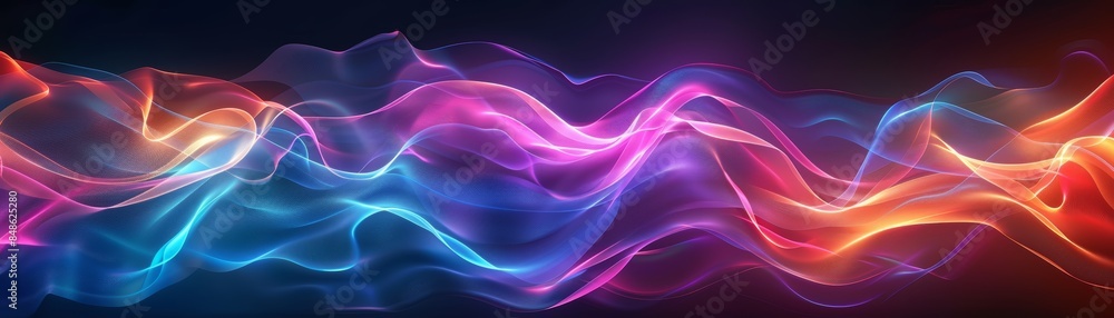 Abstract digital art of colorful swirling smoke. Abstract digital art of colorful swirling smoke.