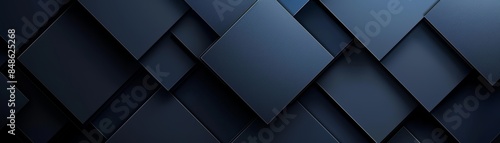 Abstract dark blue geometric pattern. photo
