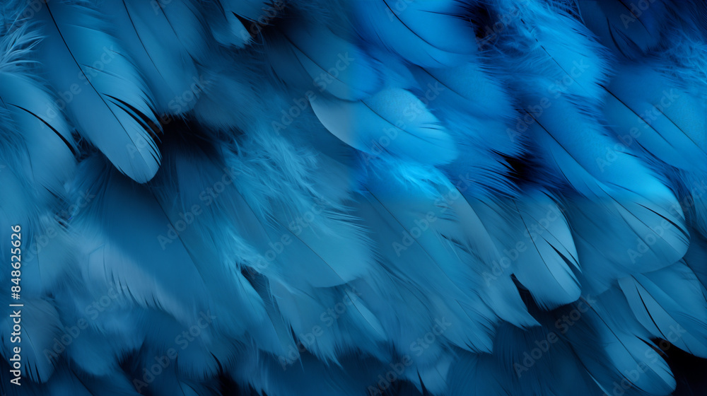Obraz premium Pattern Background Abstract Image, Blue Bird Feathers, Texture, Wallpaper, Background, Cell Phone Cover and Screen, Smartphone, Computer, Laptop, Format 9:16 and 16:9 - PNG