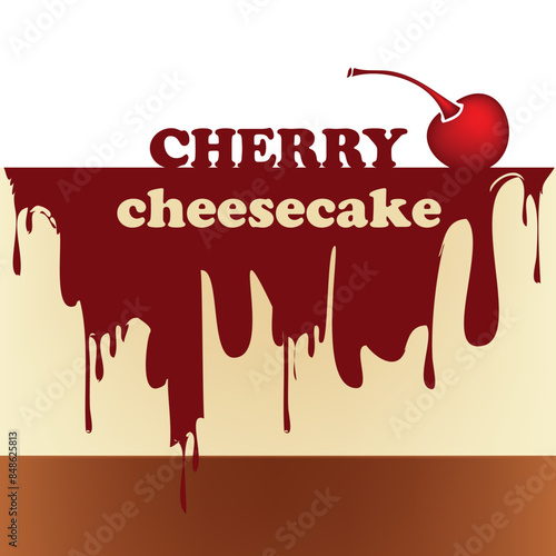 Poster Cherry Cheesecake