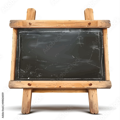 blackboard illustration isolated on white background