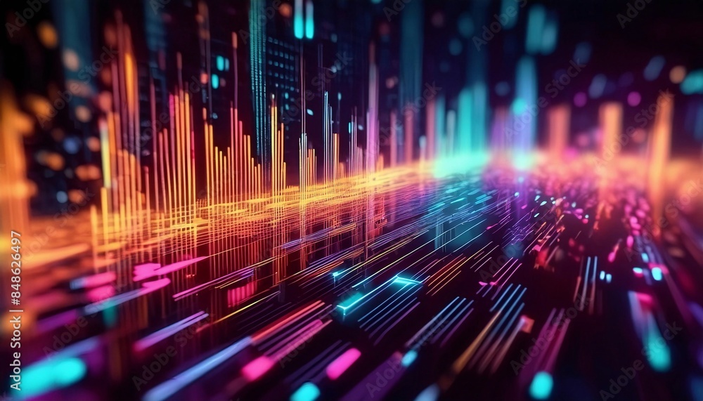 Modern abstract 3 digital background. Can be used in the description of network abilities, AI Modern abstract 3 digital background. Can be used in the description of network abilities, AI