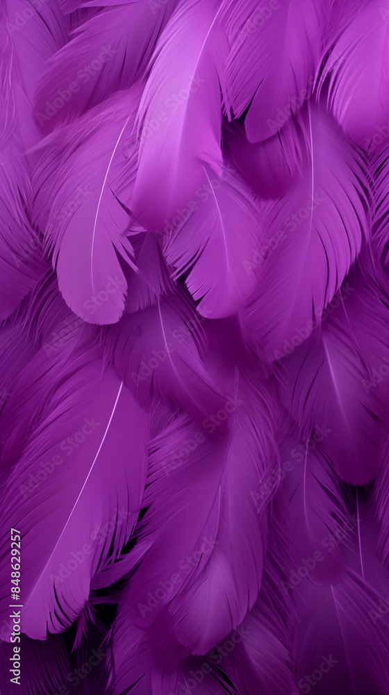 Obraz premium Pattern Background Abstract Image, Purple Bird Feathers, Texture, Wallpaper, Background, Cell Phone Cover and Screen, Smartphone, Computer, Laptop, Format 9:16 and 16:9 - PNG