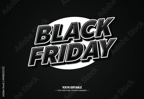 black friday text effect