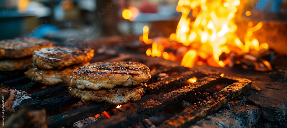 A Close-Up Shot of a Grilled Beef Stack A Close-Up Shot of a Grilled Beef Stack