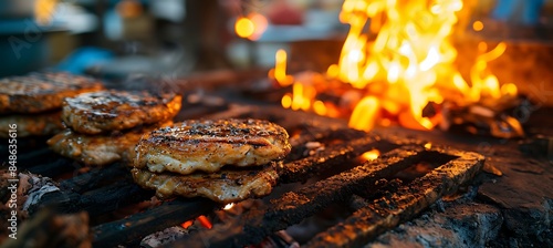 A Close-Up Shot of a Grilled Beef Stack