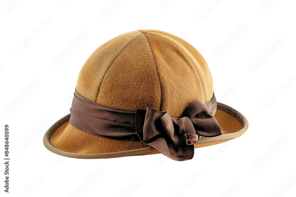 Obraz premium Vintage Brown Felt Hat With Bow
