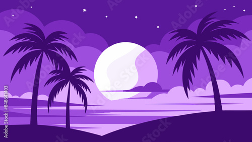 Palm trees and waves, capture the essence of a dream vacation. palm trees and waves, hinting at serene beach holidays.