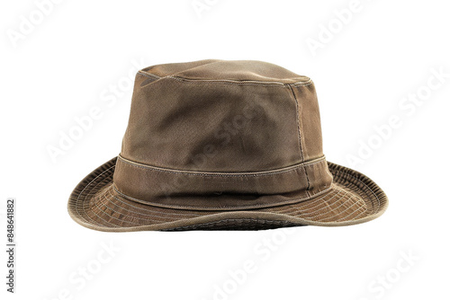 Brown Canvas Bucket Hat