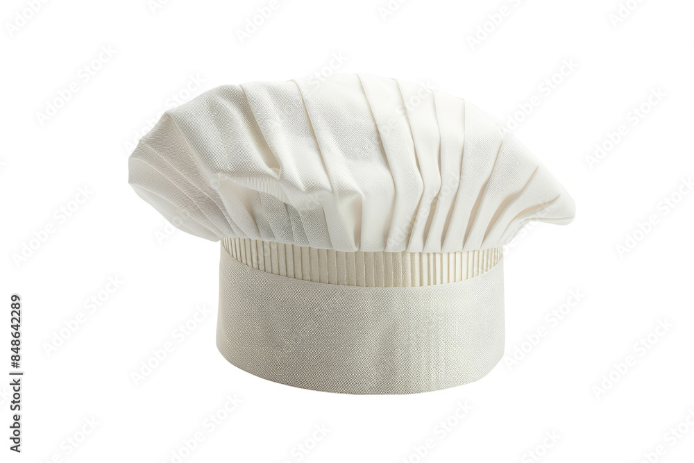 White Chef Hat isolated on white background White Chef Hat isolated on white background