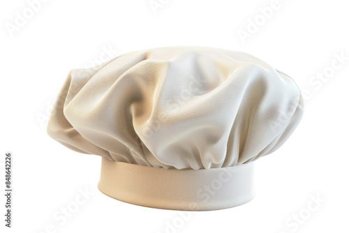 White Chef Hat isolated on white background