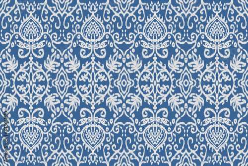 Seamless ethnic design, ikat art. beautiful hand drawn Design for textile and printingEthnic pattern.beautiful pattern. folk embroidery,bohemian style, abstract art	