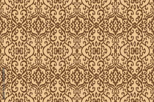 Seamless ethnic design, ikat art. beautiful hand drawn Design for textile and printingEthnic pattern.beautiful pattern. folk embroidery,bohemian style, abstract art	
