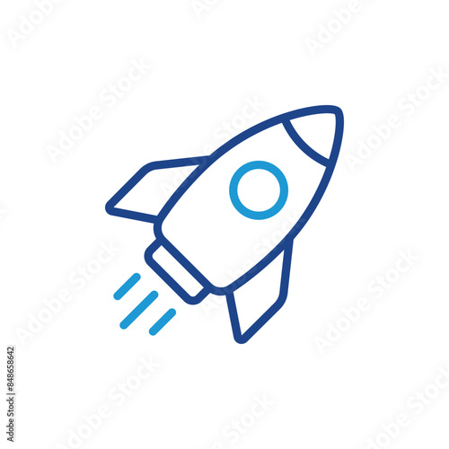 Rocket icon, rocket sign vector	